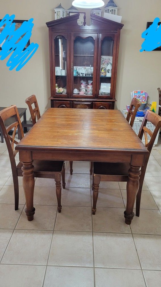 Table and China Cabinet Free