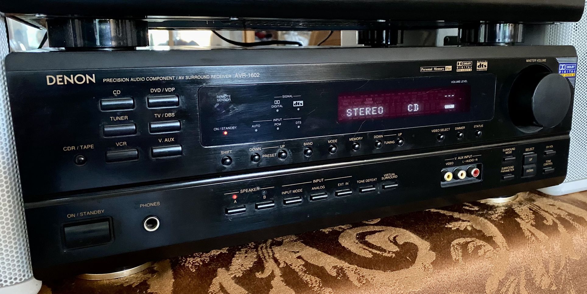 DENON AVR-1602 STEREO-5.1 DOLBY-SURROUND RECEIVER+REMOTE