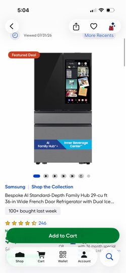 Samsung refrigerator new 2000$