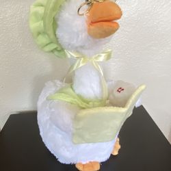 Cuddle Barn Mother Goose Animated Talking Musical Plush Toy 14" - Lime