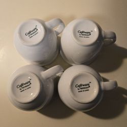 Sturdy White Coffee Cups