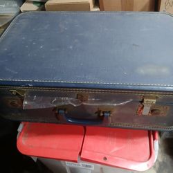 Vintage Suitcase With Patterns