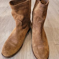 FRYE Brown Suede Ankle Boots, Size 7