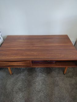 Mid century all wood coffee table