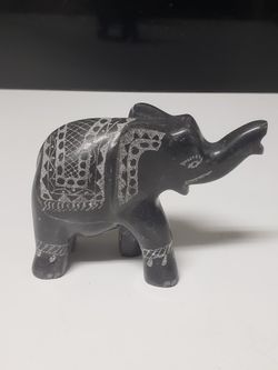 Etched Marble Elephant -- Pakistan 