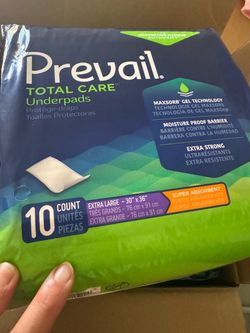 Prevail Total Care Underpads 10-Count Extra Large