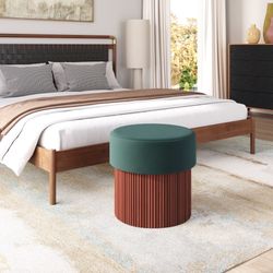 Boto Green Storage Ottoman