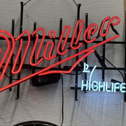 Miller Highlife Neon Sign