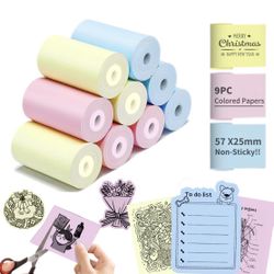 Thermal Printer Paper - Colorful, Non-sticker, 3 Color for Most Mini Thermal Printers