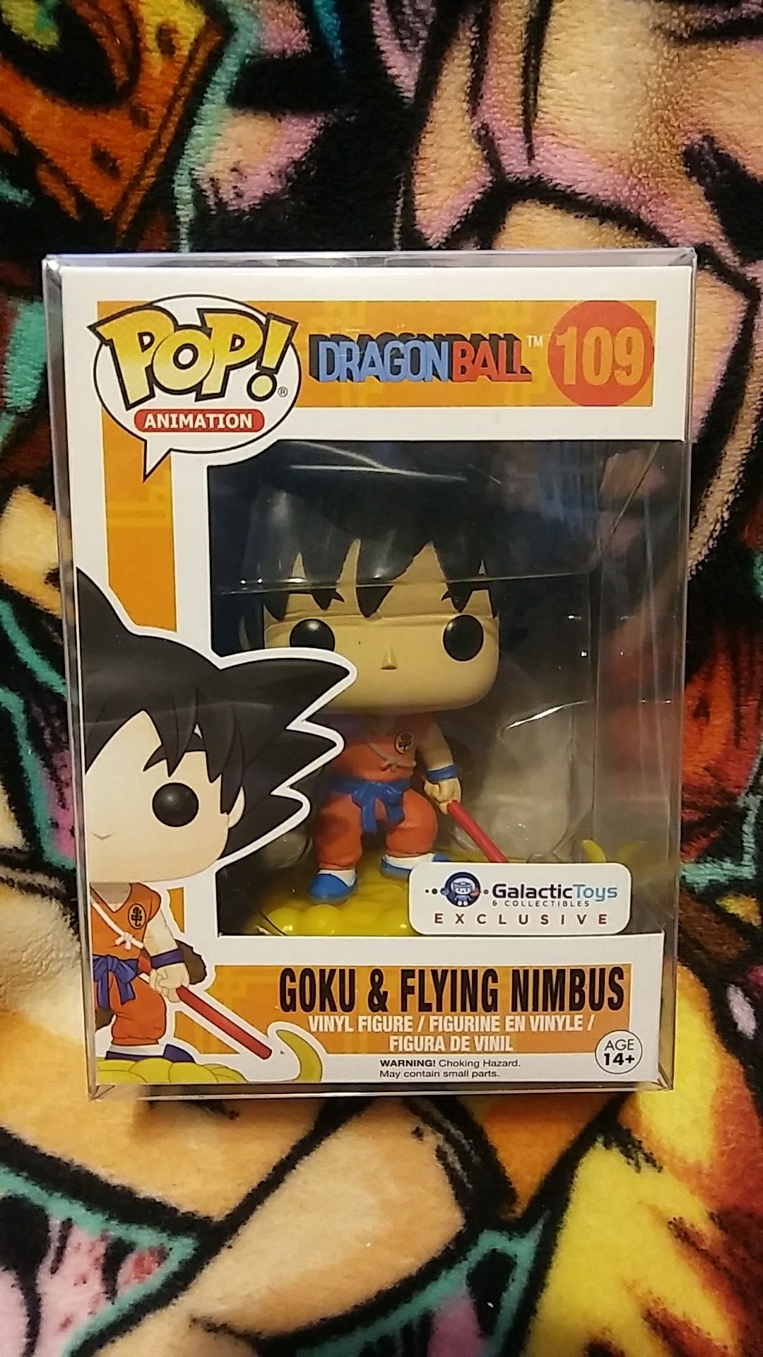 Funko Pop Dragon Ball Goku & Flying Nimbus Galactic Toys & Collectibles Exclusive #109