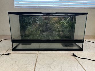 ZooMed 40 gallon reptile glass enclosure