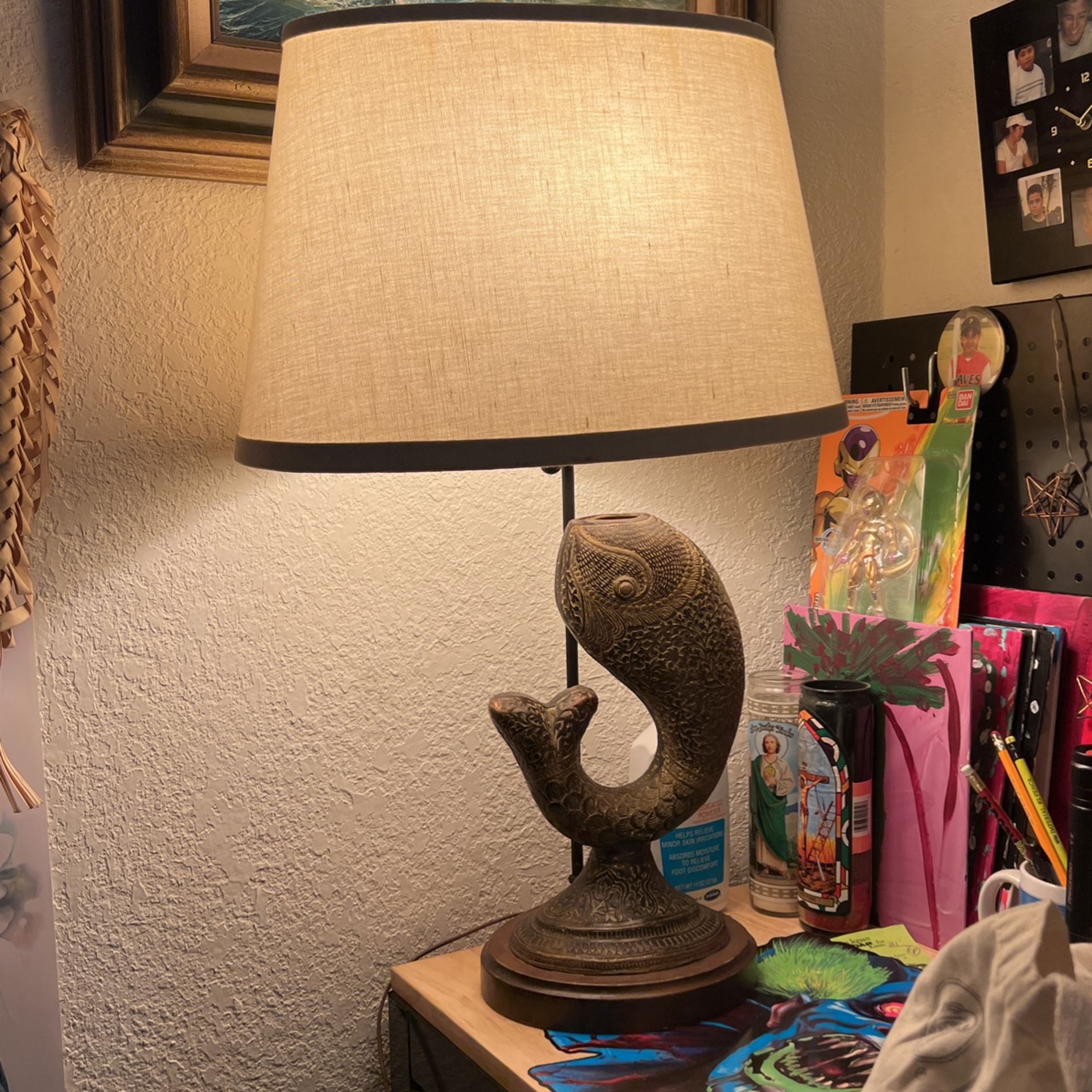 Bronze Fish Lamps