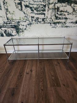Glass coffee table