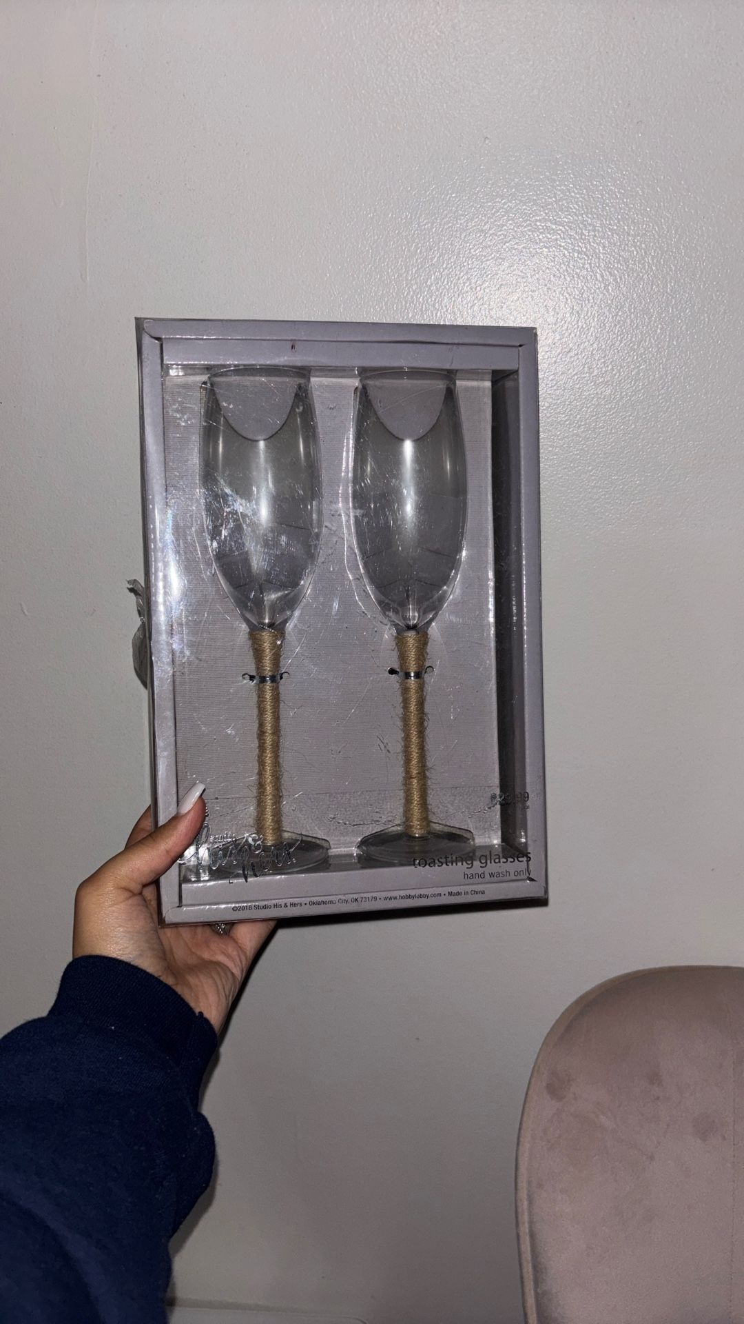 Toasting Glasses. Never Used. 