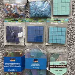 Lot Of Mosaic Tiles/Sea Glass/Stained Glass