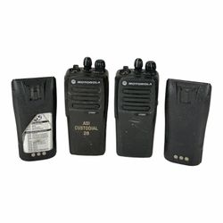 Lot of 2 Motorola CP200d 2-Way 16-CH Radio with Battery - AAH01QDC9JA2AN - AS-IS