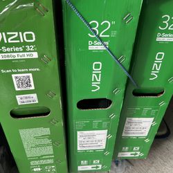 Three 32 inch Vizio smart TVs