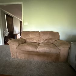 Brown Loveseat