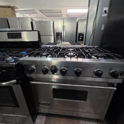 36" VIKING GAS RANGE STAINLESS STEEL 