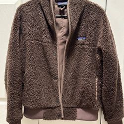 Patagonia Brown Fleece Buttoned Jacket 