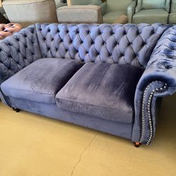 Velvet Chesterfield Loveseats