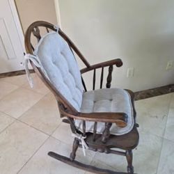 Solid Build Wooden Rocking Chair