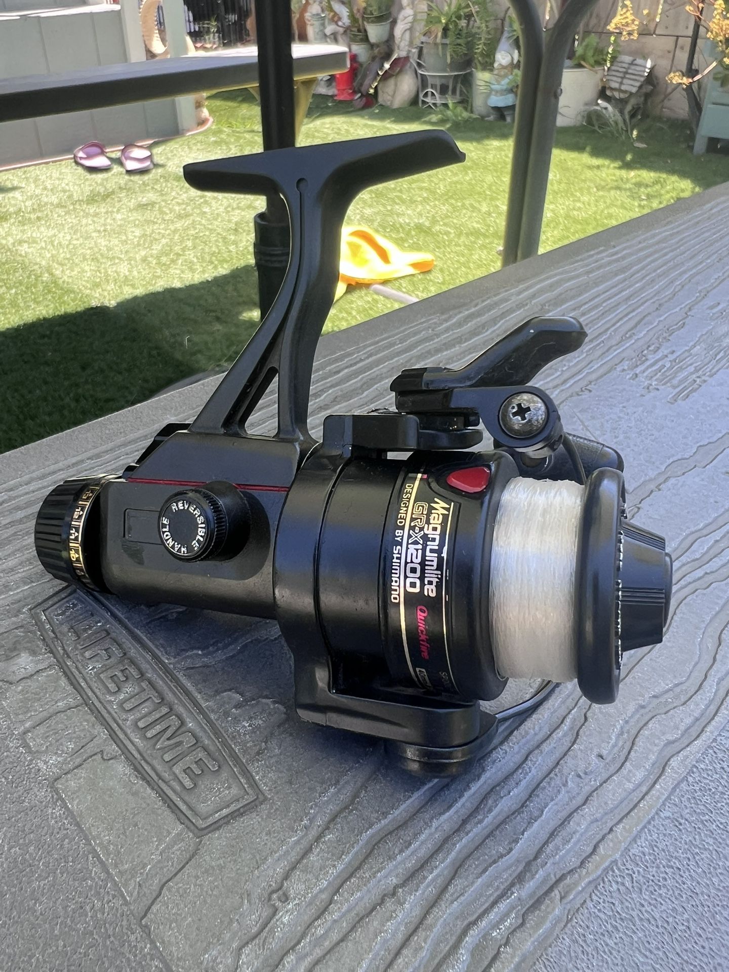 Vintage SHIMANO Magnumlite GR-X1200 Light Spinning Reel made in Japan