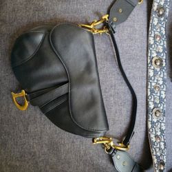 Dior Saddle Bag With Strap Authentic 