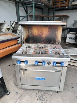 Royal 6 burner with oven