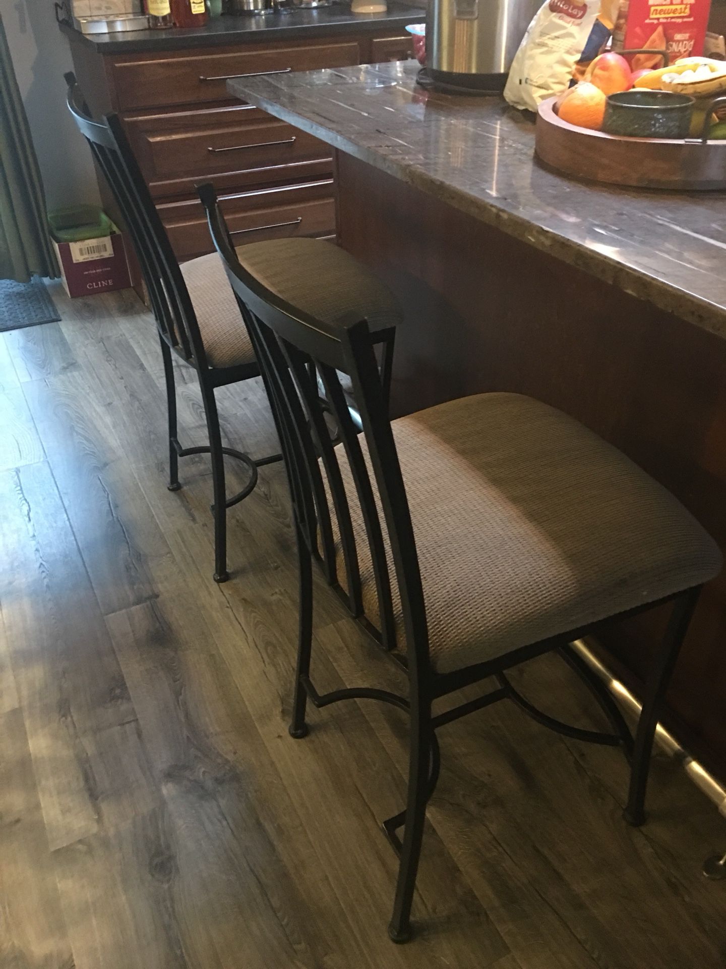 Counter Height Iron Chairs