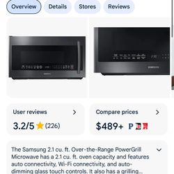 Stainless Steel Over The Range Microwave 