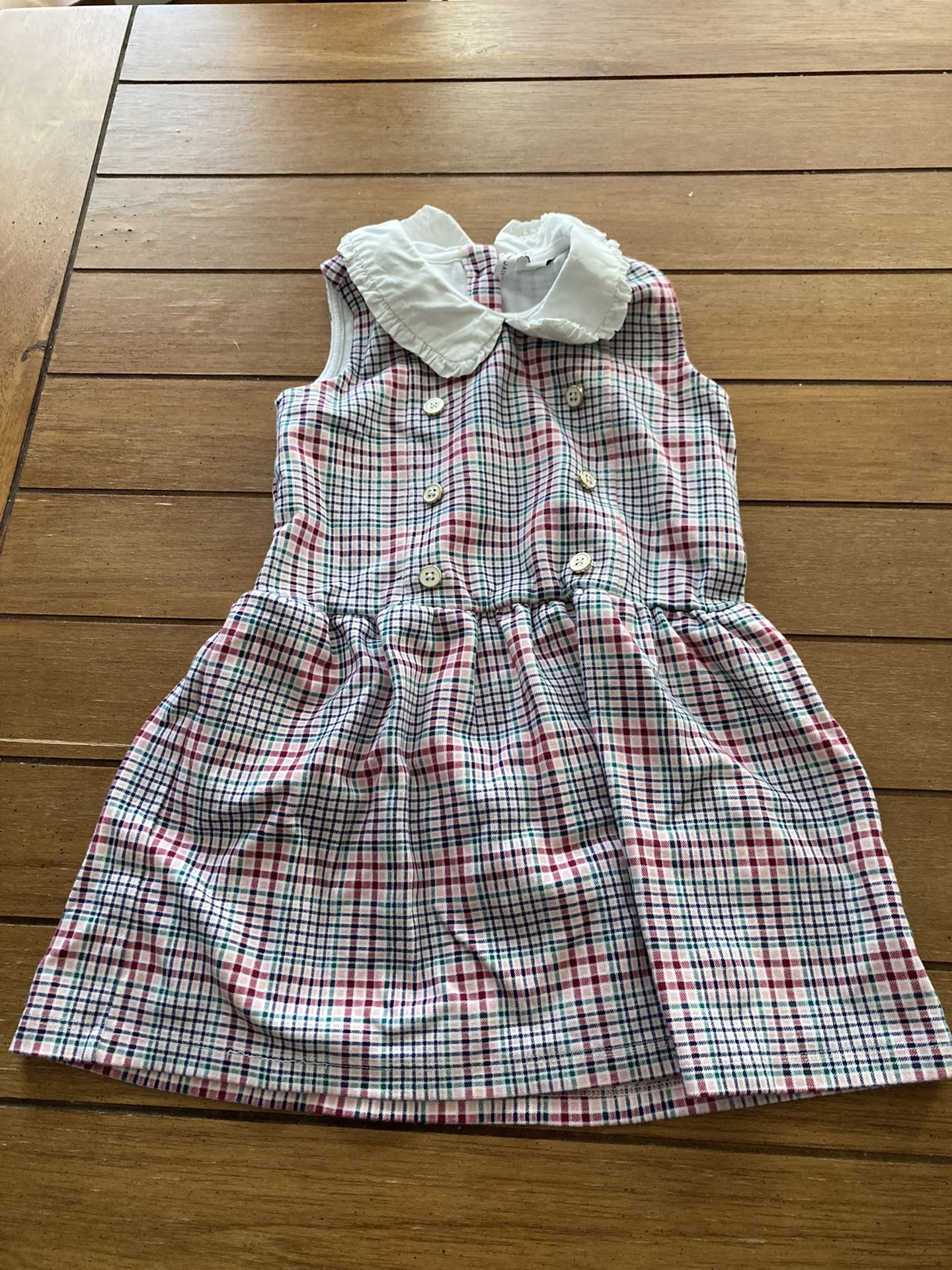 Girls Janie And Jack Plaid Dress Size 5