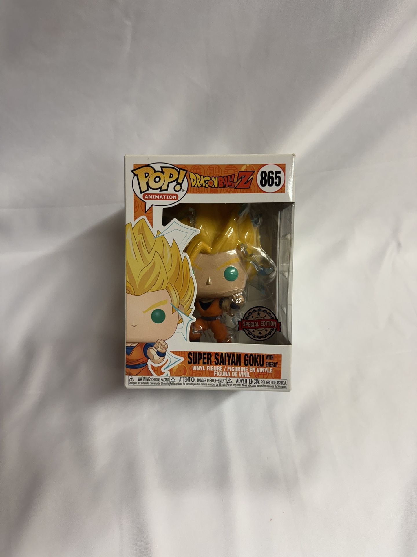 Funko Pop Dragon Ball Z Super Saiyan Goku With Energy 865 New DBZ