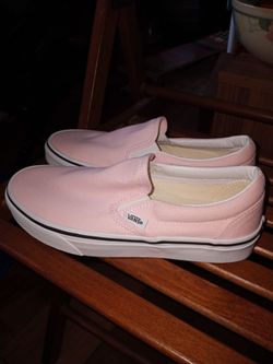 Vans  off the wall light Pink Slip on NEW Shoes sz 5.5 mens womens 7