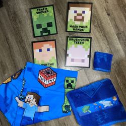 MINECRAFT BATH SET 