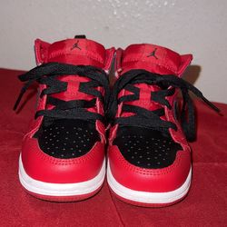 Nike Air Jordan 1 Mid TD Toddler Gym Red Black White