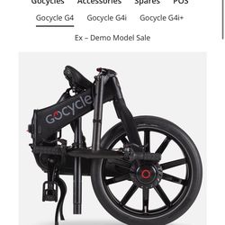 Gocycle G4 Folding Electric Bike – Matte Black – Good Condition