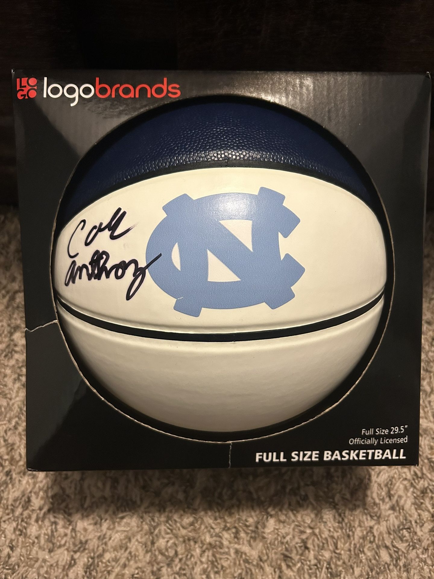 Cole Anthony UNC Tar Heels Autographed Basketball