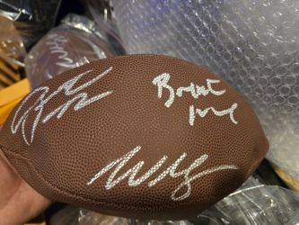 Miami Hurricanes Autographed Football with Multiple Signatures