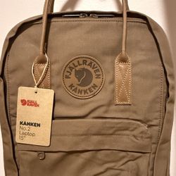 NEW Fjallraven Kanken No. 2 Laptop 15" Backpack Hazel/Brown