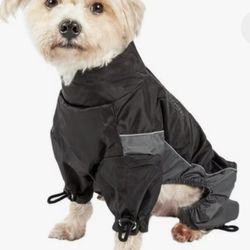 Jackets Touchdog Black Quantum-Ice Full-Bodied Adjustable and 3M Reflective Dog Jacket, Med 