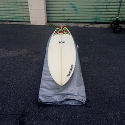 5'8  18.  2. Surfboard 