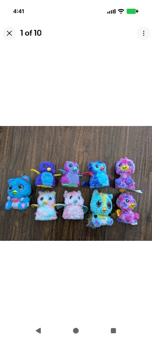 Lot of 9 Hatchimals Glittering Garden Hatching Interactive Creatures Pets