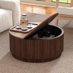31.49" Round Storage Coffee Table By Wrought Studio™