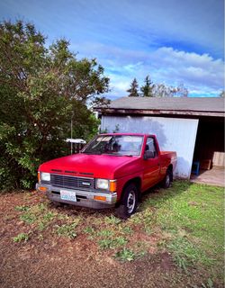 Nissan Pickup Truck Red Single Cab