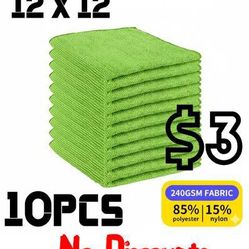 (NEW) Microfiber Cleaning Cloth 10PCS 