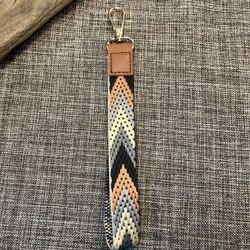 5053-PAR Colorful Braided Wrist Keychain Bag Accessory Quality Material NEW