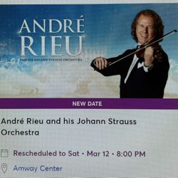 Andre Rieu Amway Center Orlando Concert Tickets