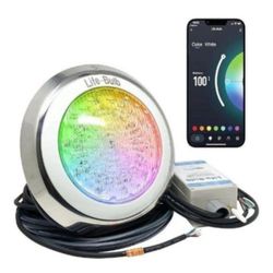 Smart Pool LED Pool Lights for Inground Pool, Wall Mounted, Color Changing with Remote - 75ft Cable, Works with Remote or Phone App - iOS/Android Comp