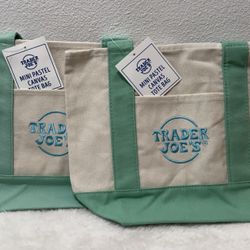 Trader Joe's Limited-Mini Tote bag,  Set of two.  